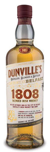 Dunvilles 1808 Blended Irish Whiskey 70cl