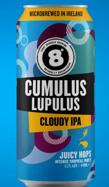 8 Degrees Cumulus Lupulus Cloudy IPA 440ml