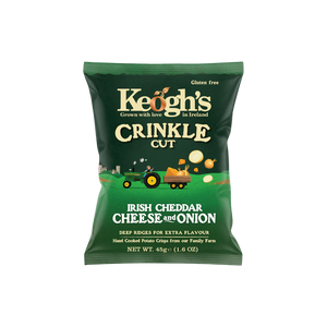 Keogh's Crinkle Cut Irish Cheddar and Onion 45g