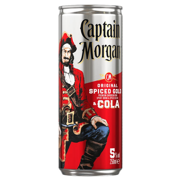 Captain Morgan Spiced Gold & Cola 250ml